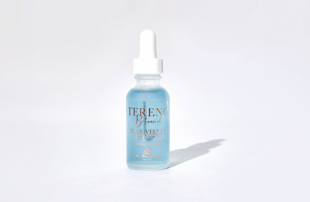 Blue Velvet Facial Oil: All Natural, Anti-inflammatory Moisturizing Oil - Tereno Botanicals