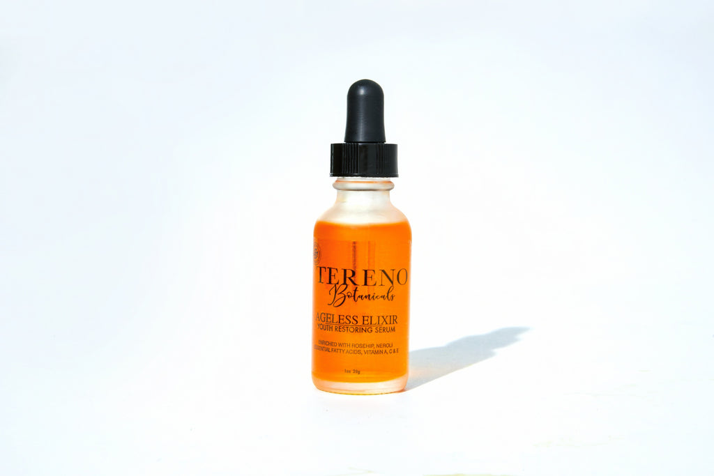 AGELESS ELIXIR Natural Facial Oil: Anti-Aging Facial Oil With Vitamin C And A - Tereno Botanicals