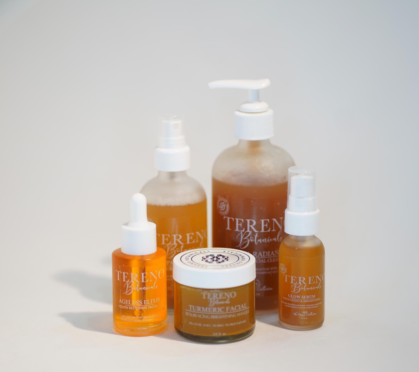 Night Routine with Papaya Collection – Natural Products for Skin - Tereno Botanicals