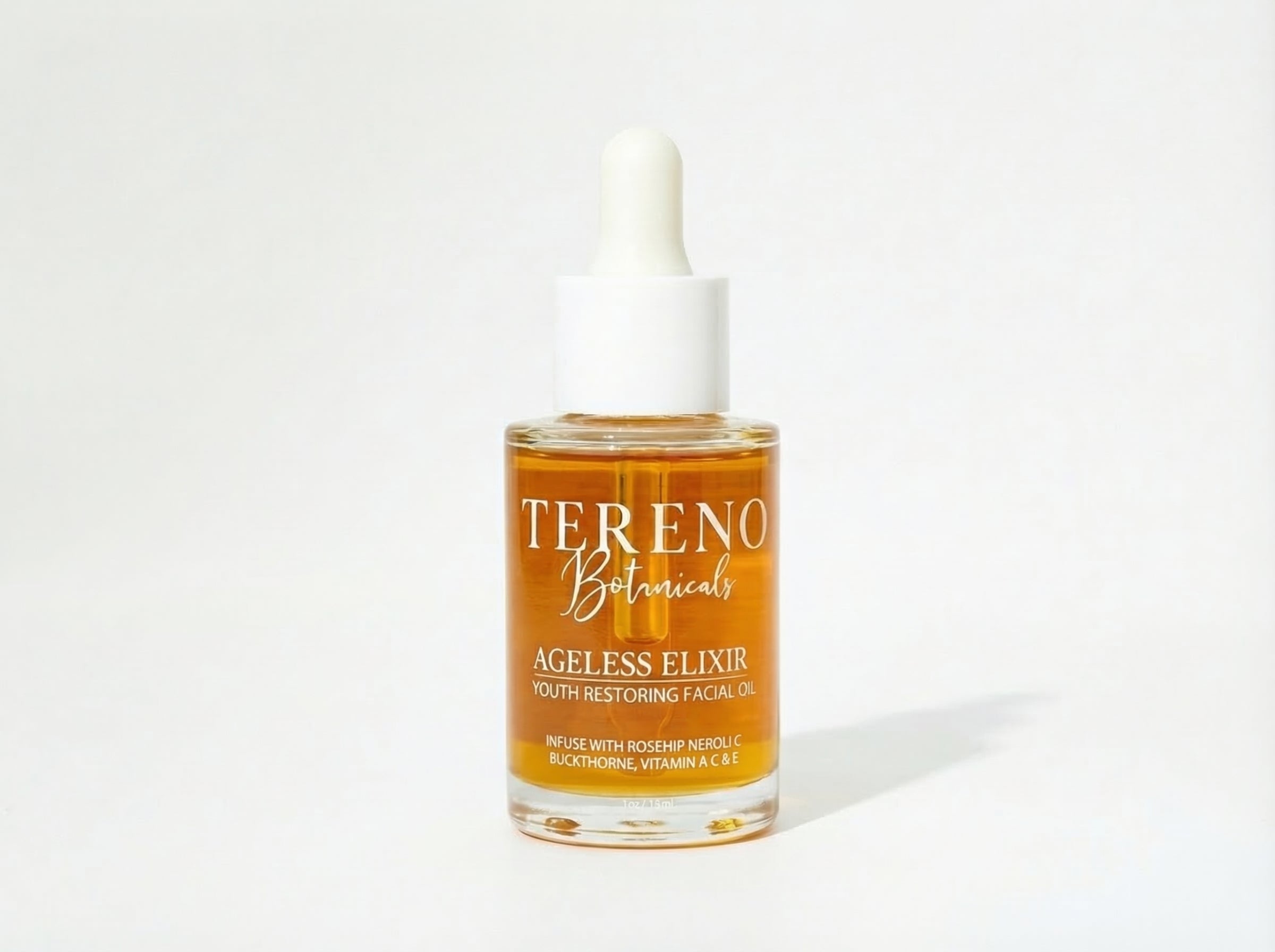 AGELESS ELIXIR Natural Facial Oil: Anti-Aging Facial Oil With Vitamin C And A - Tereno Botanicals