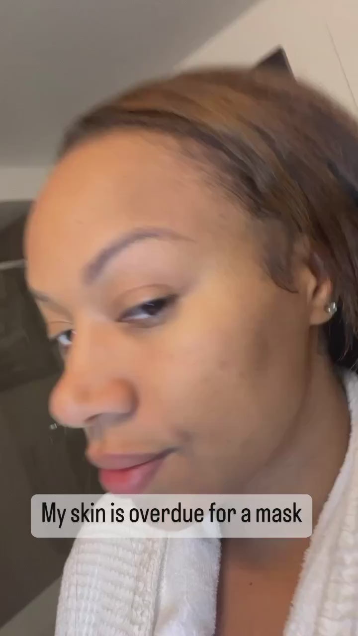 Rose Hibiscus Pearl Exfoliating Face Mask: All-Natural, Vegan, Calming Mask Made With Moroccan Clay And Pearl Extract | Suitable For All Skin Types