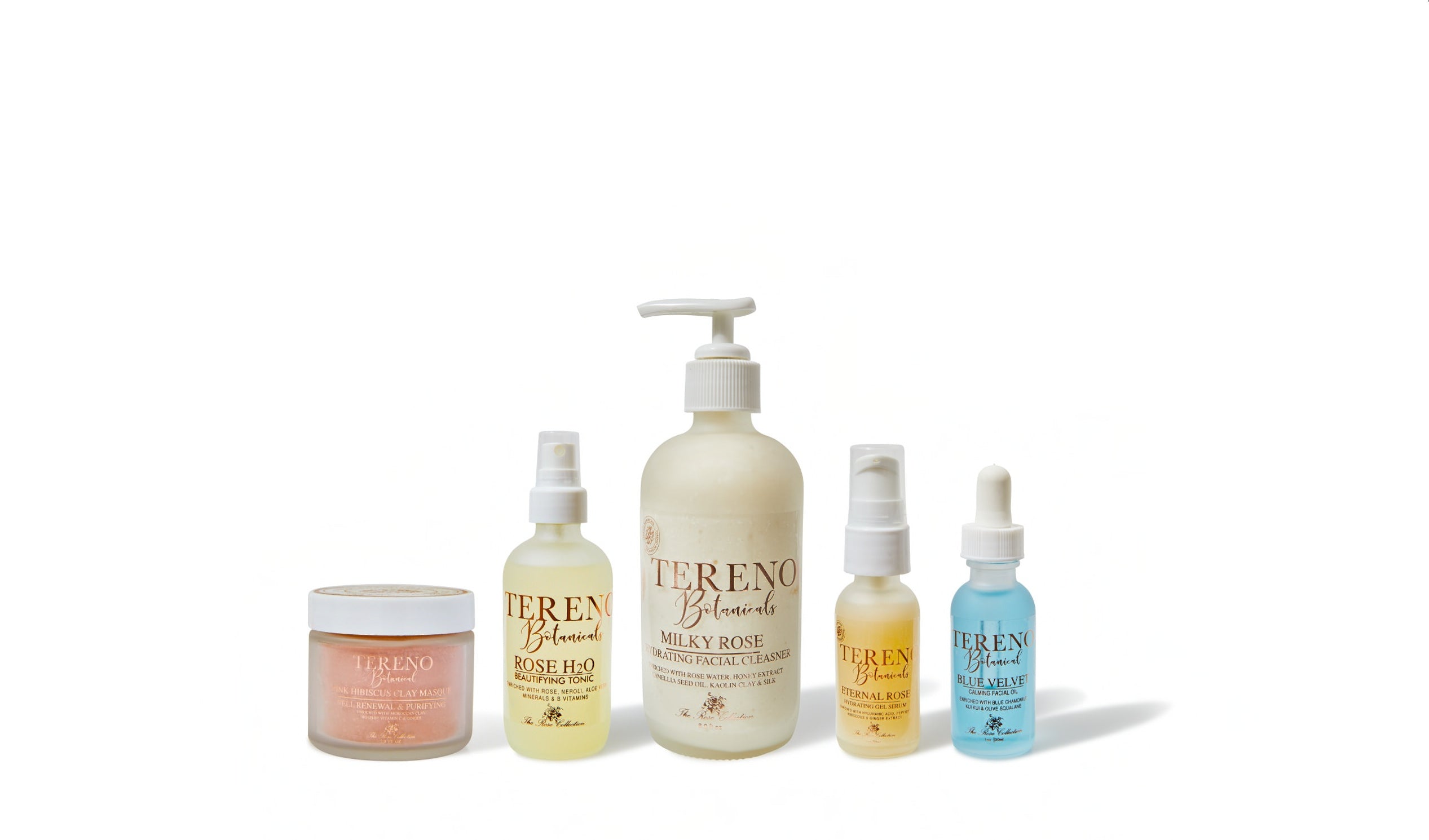 Total Rose Collection Facial Kit – All Natural Face Products - Tereno Botanicals
